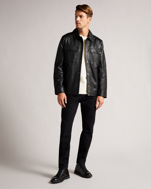 <P>Leather Shacket</P>